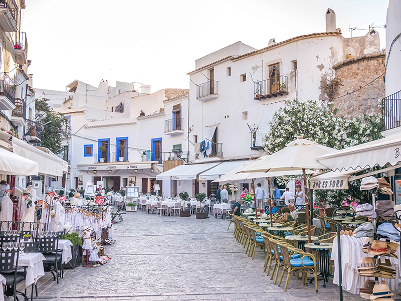 Old town of Eivissa, Ibiza, Spain